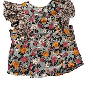 DR2 women’s XXL top with flutter sleeves